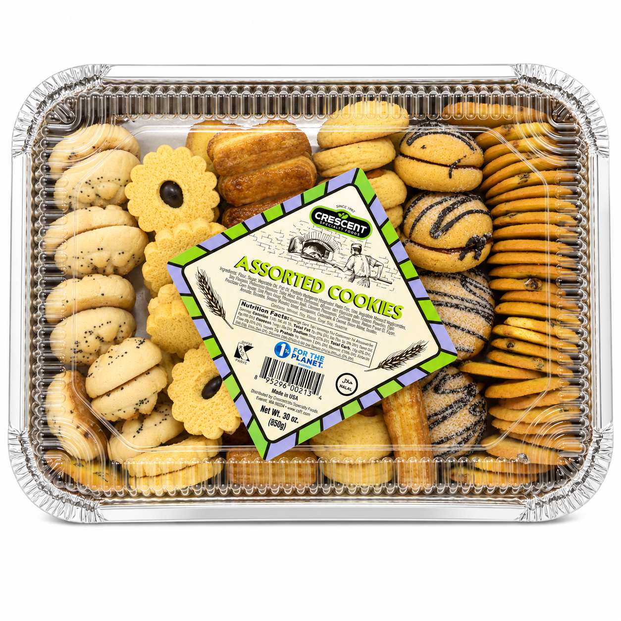 BK0109 – Crescent Gift Pack Assorted Cookies 8 x 30 oz (850g)
