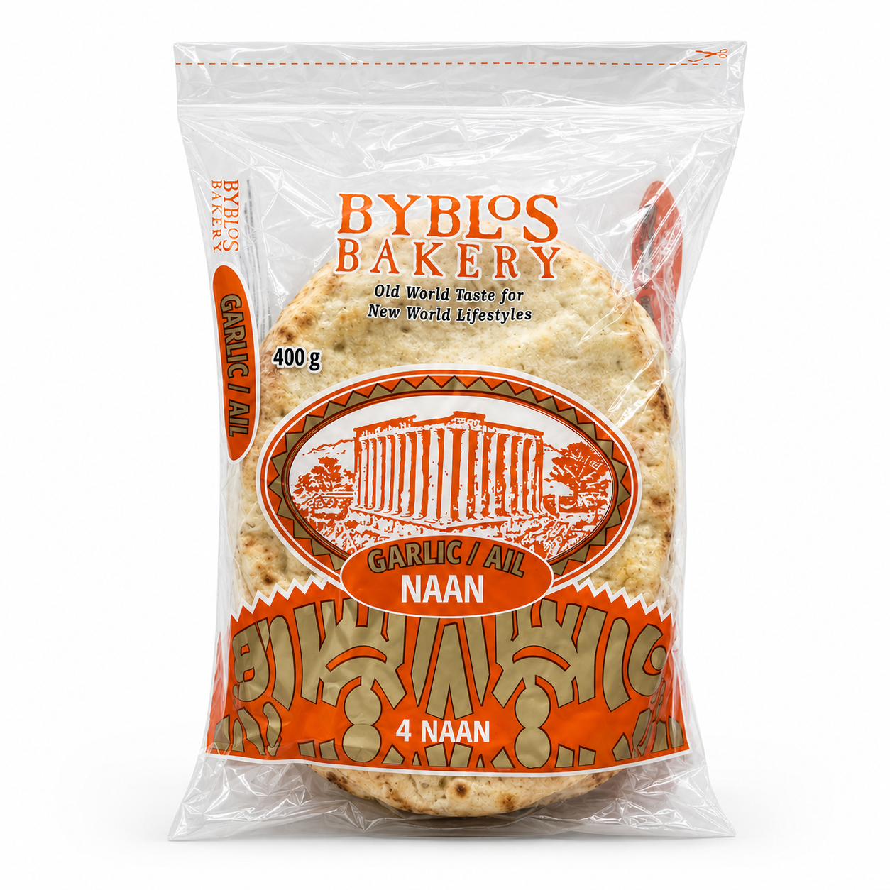 BY12C – Garlic Naan bread 24 x 400 gr Byblos