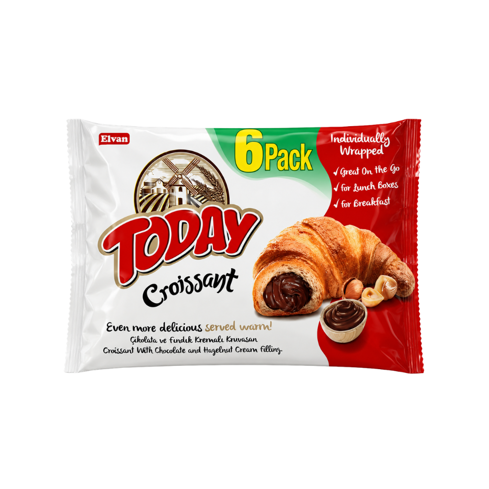 CB14A - Today Croissant Chocolate Hazelnut 12 x 6 x 45 gr