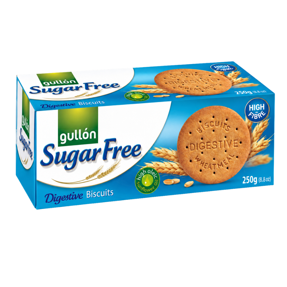 CB31D – Gullon Sugar Free Digestives Cookies 15x400g