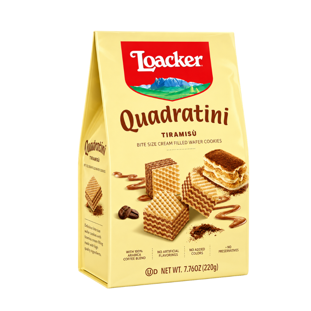 CB41L – Loacker Quadratini Tiramisu 6 x 220 g