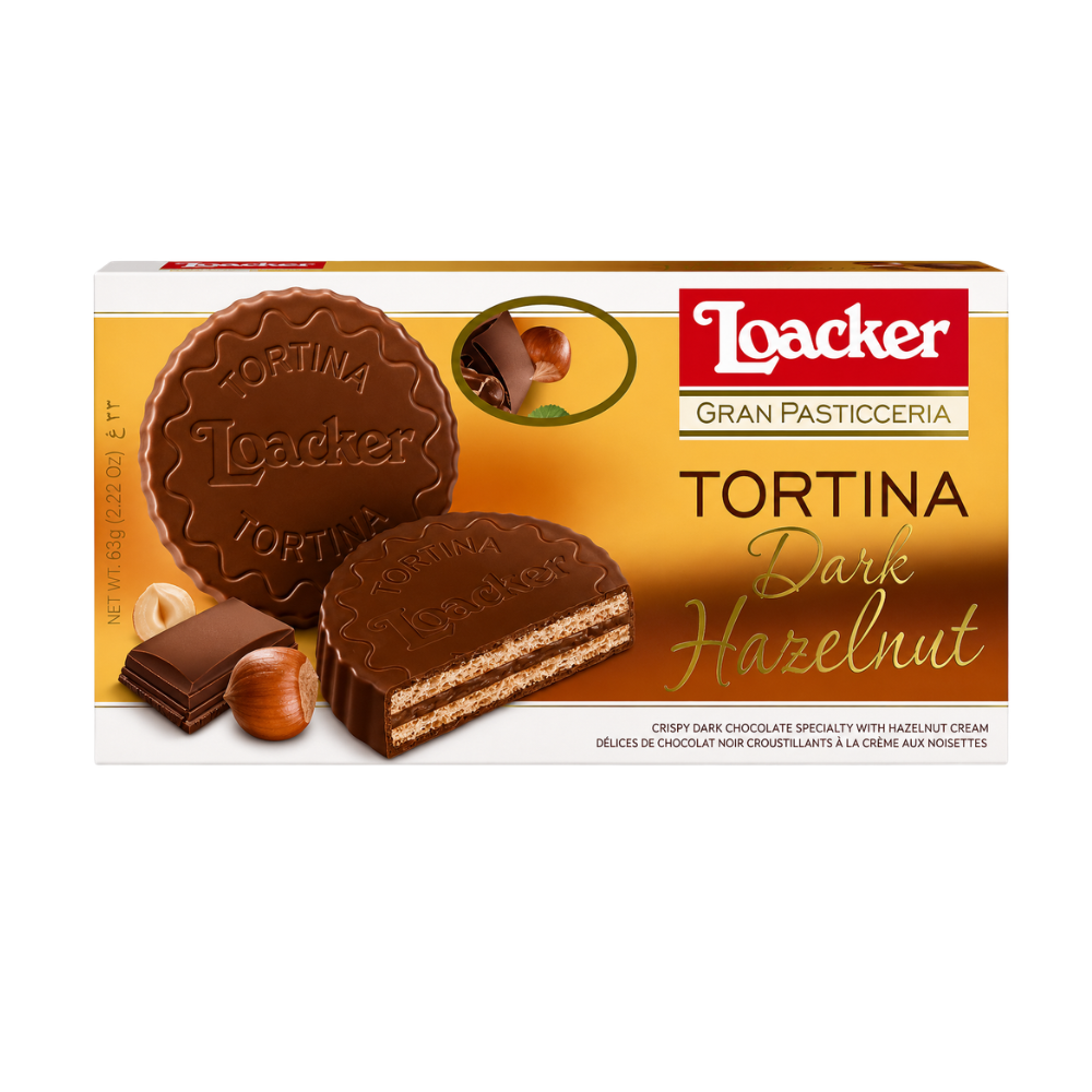 CB45B – Loacker Tortina Dark Hazelnut 12 x 125 g