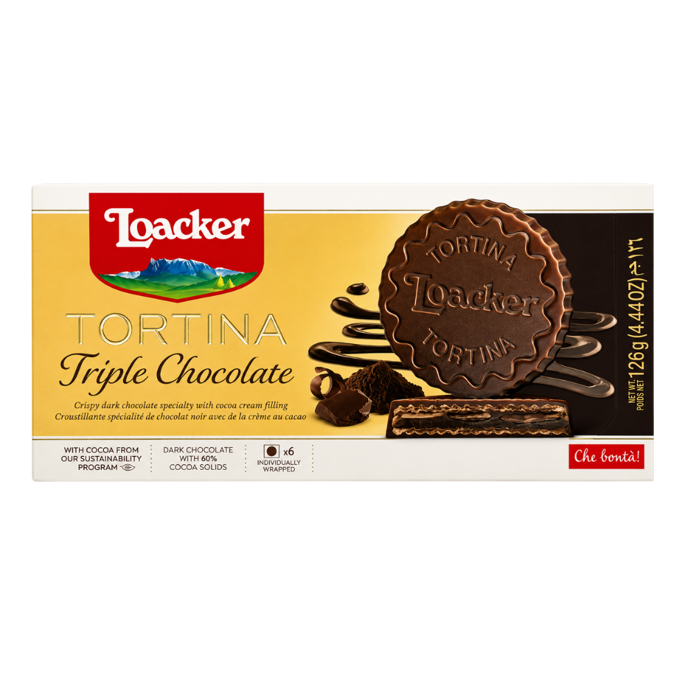CB45D – Loacker Tortina Triple Chocolate 12 x 125 g