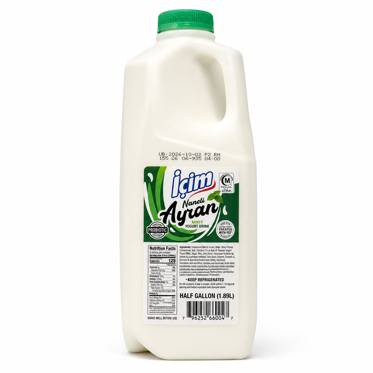 CH01HH - ICIM Naneli Ayran Yogurt Drink (Mint) 6 X 1/2 GL