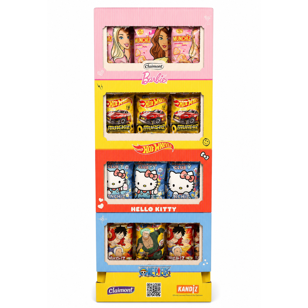 CP101 - Claimont Potato Chips Mix Character Display 60 x 1.2 oz (35g)