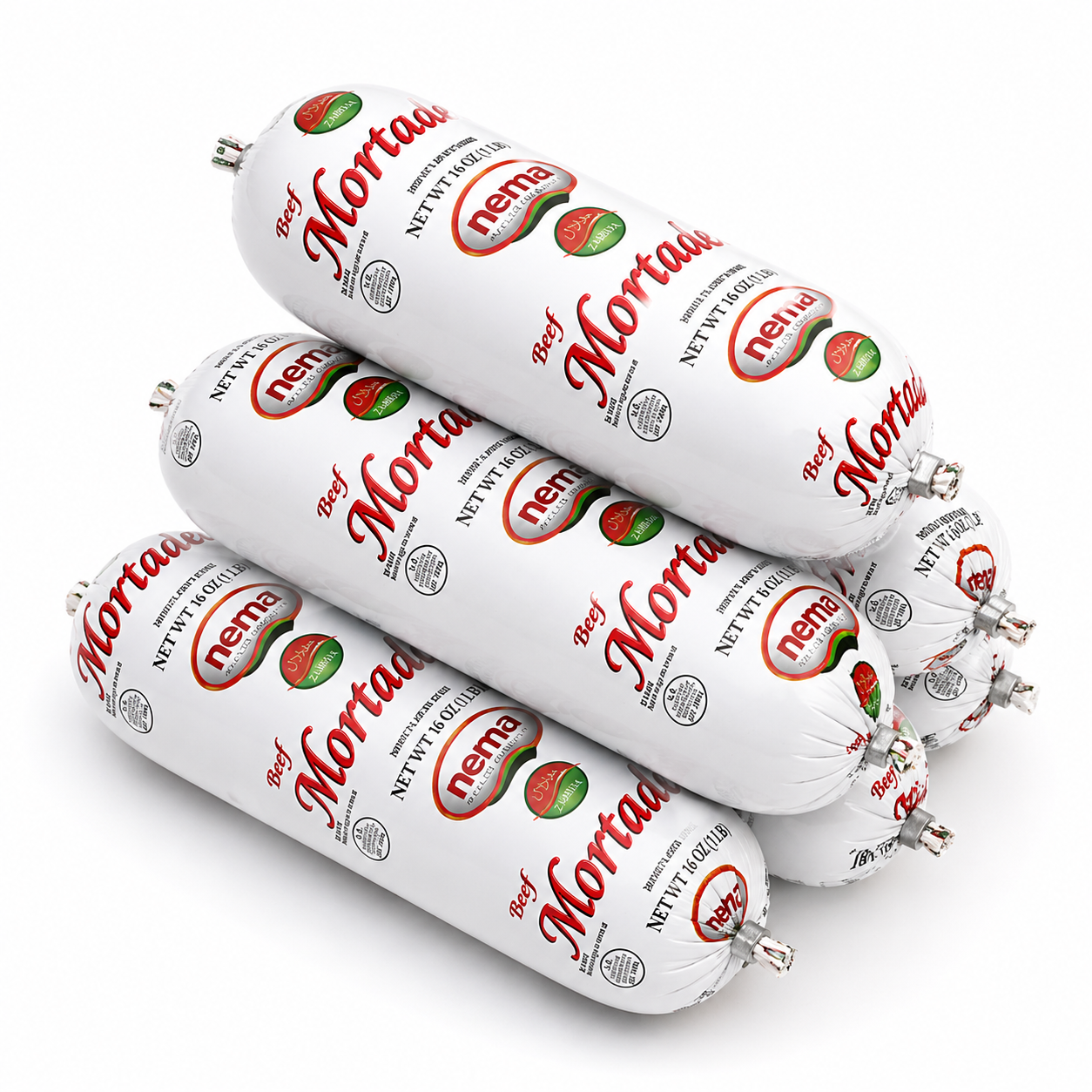 DL02J – Nema Mortadella Plain Halal 16 x 16 oz (454g)