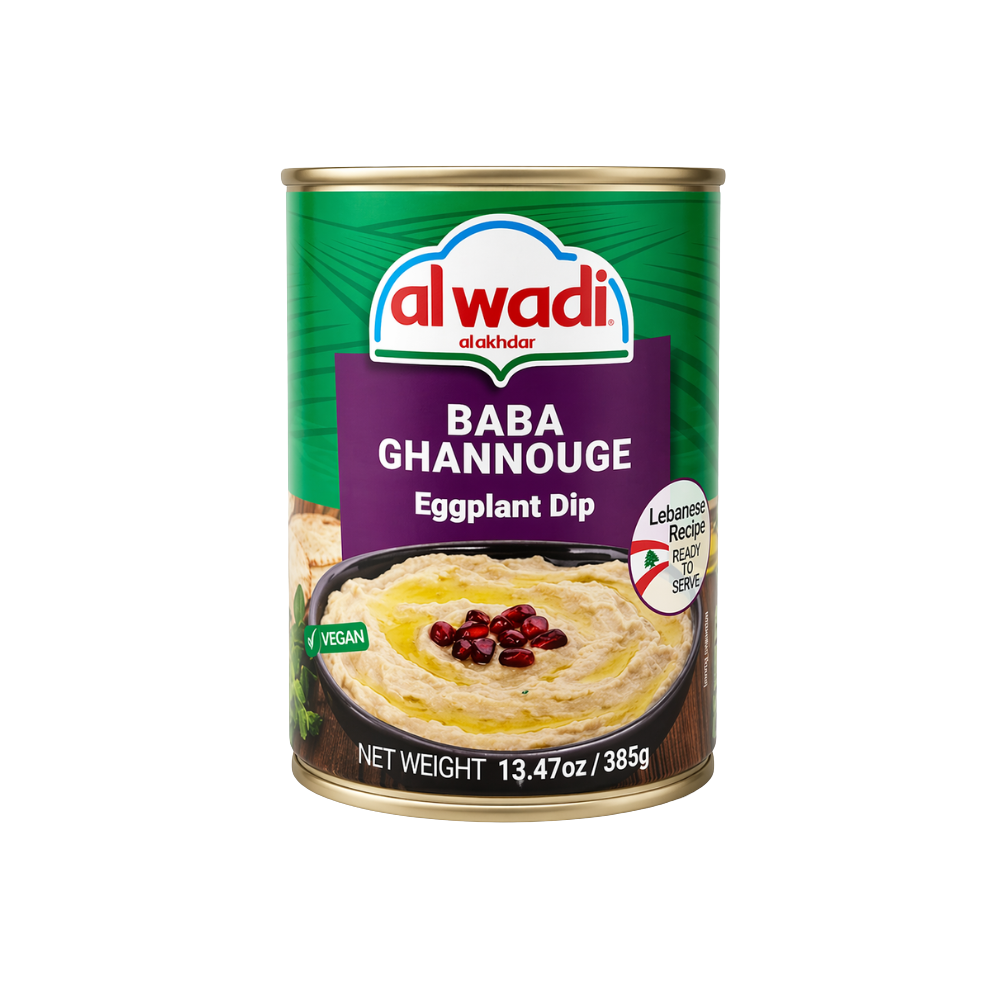 EP9202 – Alwadi Baba Ghannouge Eggplant Dip 12 x 385 G