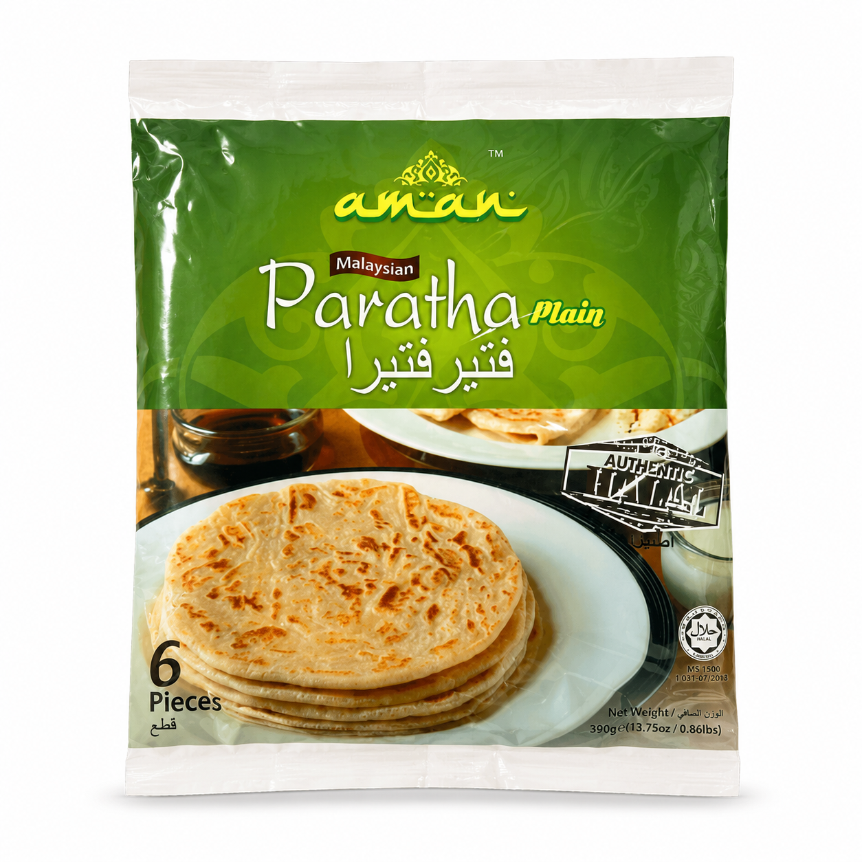 FZ20D – Aman Single Paratha Plain Regular 24 x 13.75 oz.