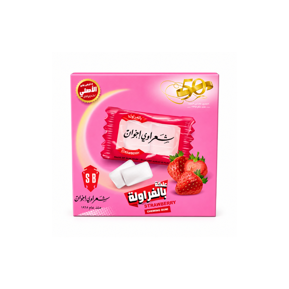 GM0103 - Sharawi Strawberry Gum Mastic 24 x 100