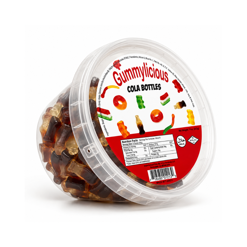 GM09F – Gummylicious Gummy Cola Halal 18 x 300 g