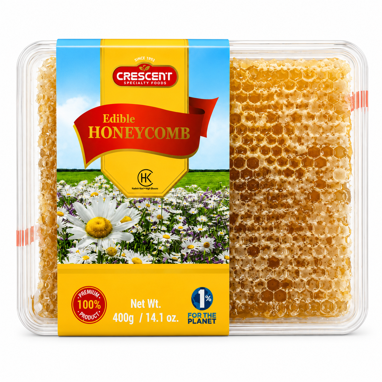 HY01AA - Crescent Trays Honeycomb Natural 18 x 14.1 (400g)