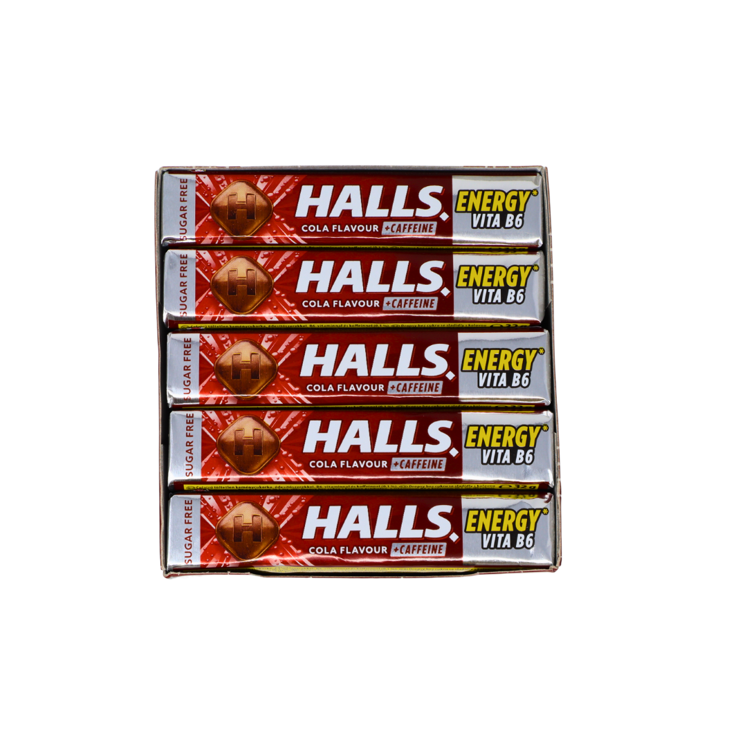 SW2107 - Halls Candy Colla + Caffine (Zero Sugar) 20 x 32g
