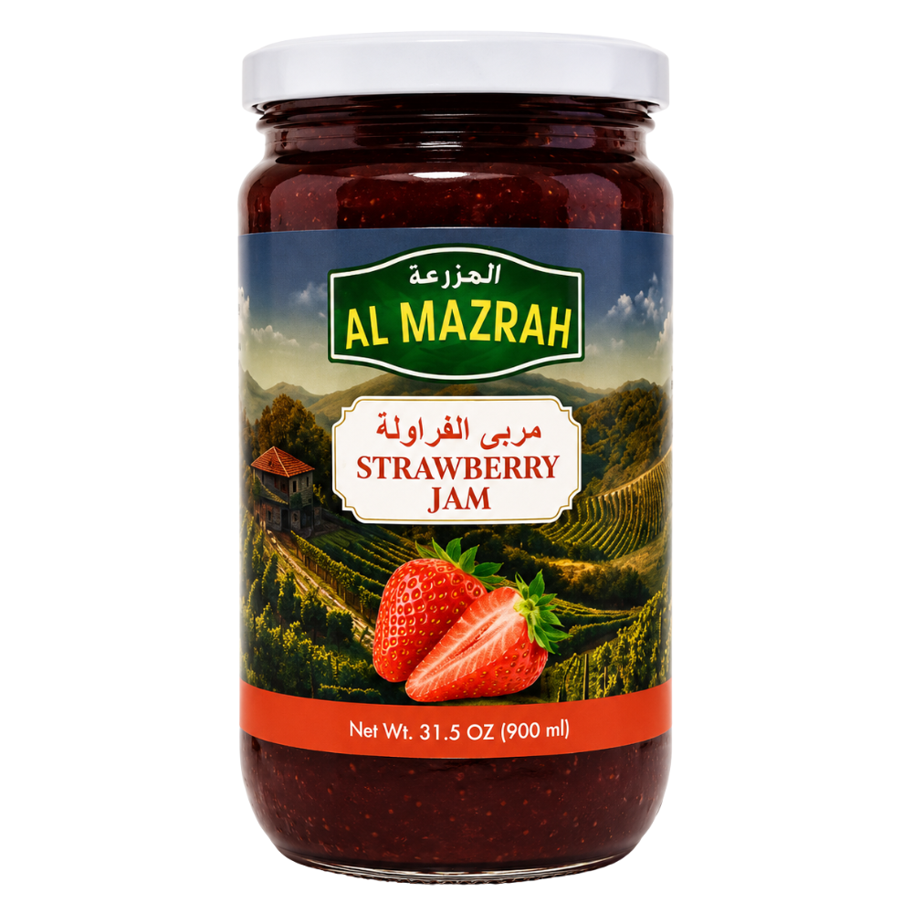 J0103 - Al Mazrah Strawberry Jam 12 x 28 oz (800g)