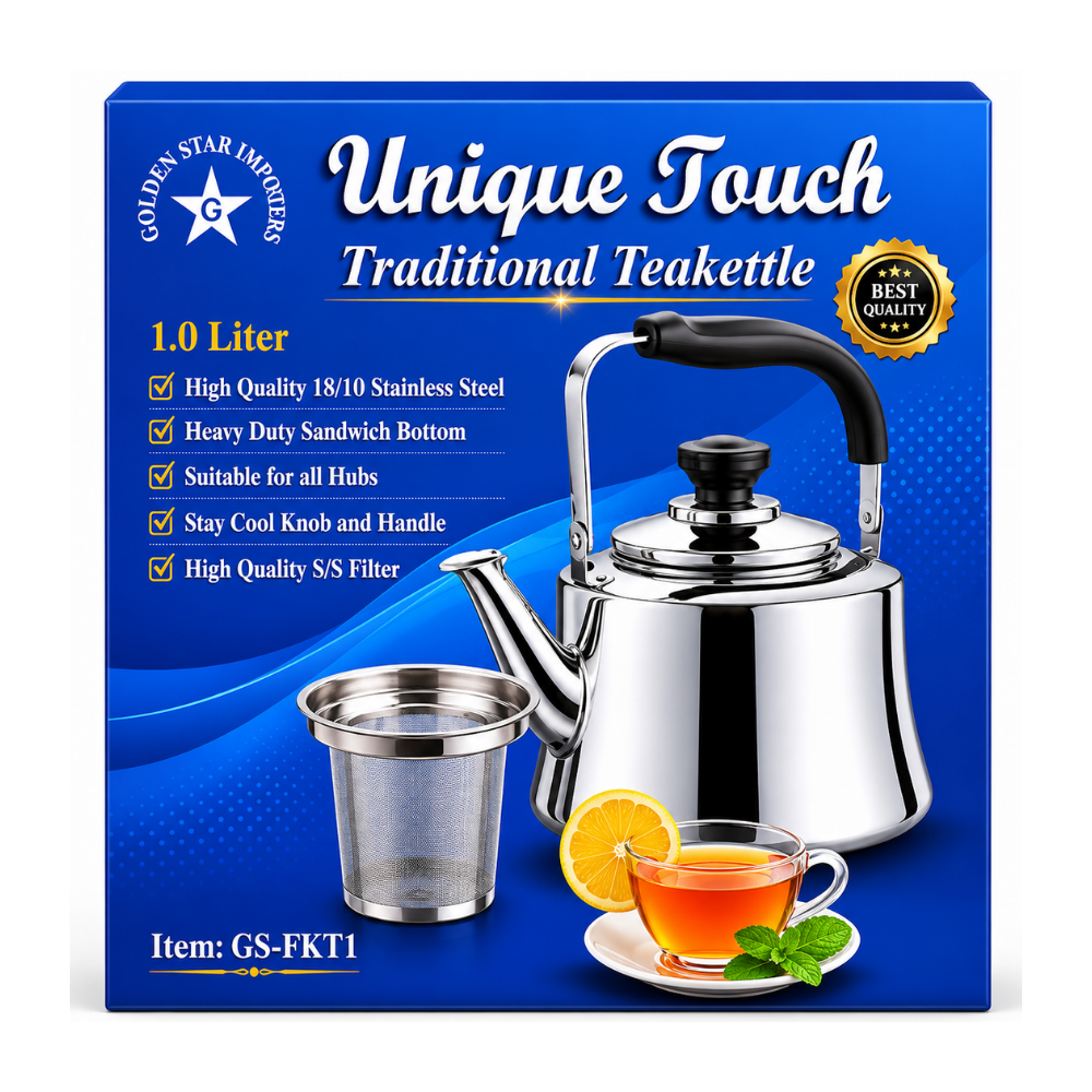 KW62 - Unique Touch Tea Kettle W/Filter 1 lt