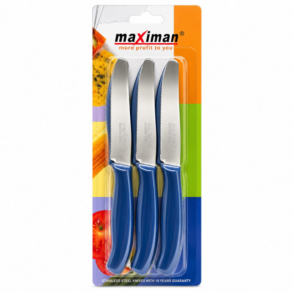 KW88C – MAX-1225B Fruit Knife 6 on Card