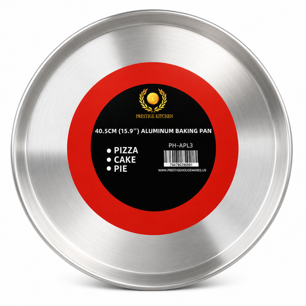 KW91D – Prestige Kitchen Round Aluminum Baking Pan 40.5 cm