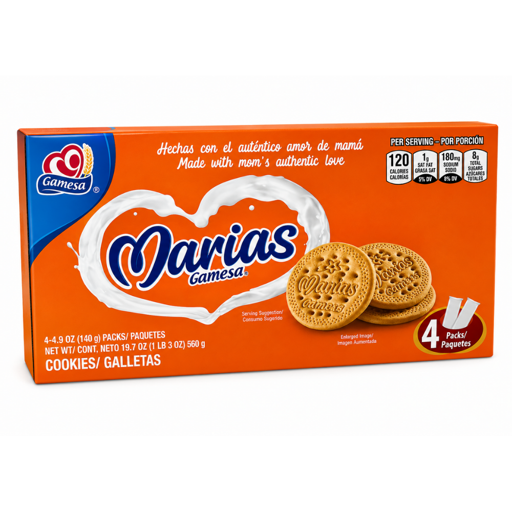LCB01B - Gamesa Marias Cookies Box 12 x 560 g