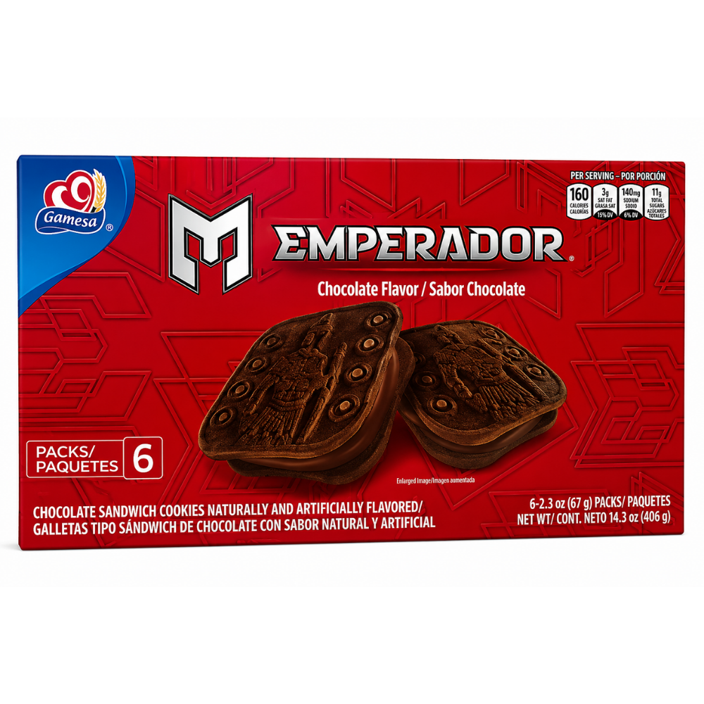 LCB02C - Gamesa Emperador ChocolateSandwich Cookies 12 x 406 g