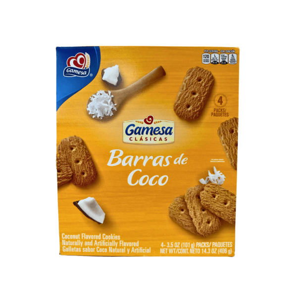 LCB06 - Gamesa Barras De ( Coco ) Coconut Cookies 12 x 14.3 oz