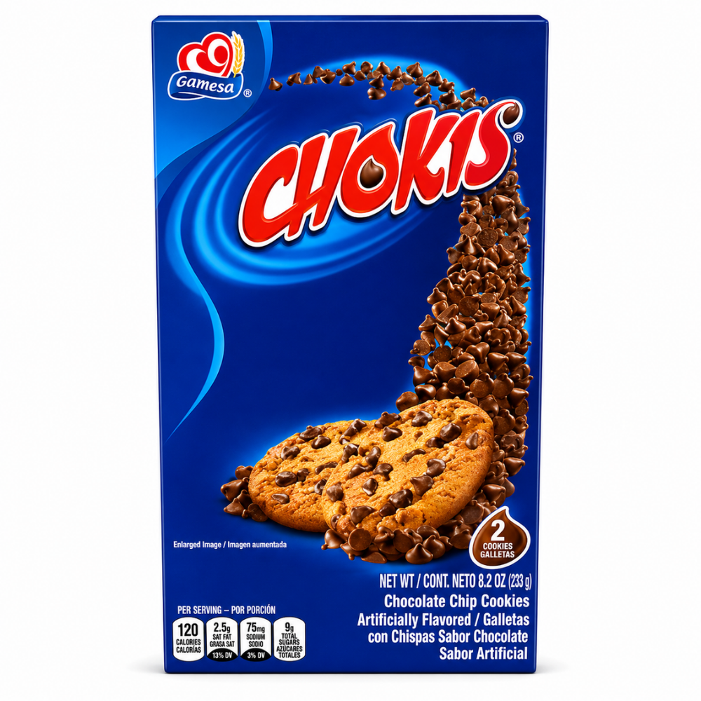 LCB07 - Gamesa Chokis Chocolate Chip Cookies 10 x 233 g