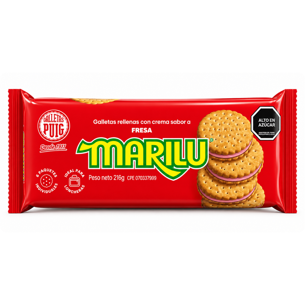 LCB2301 - Galletas Marilu Fresa 24 x 216 g