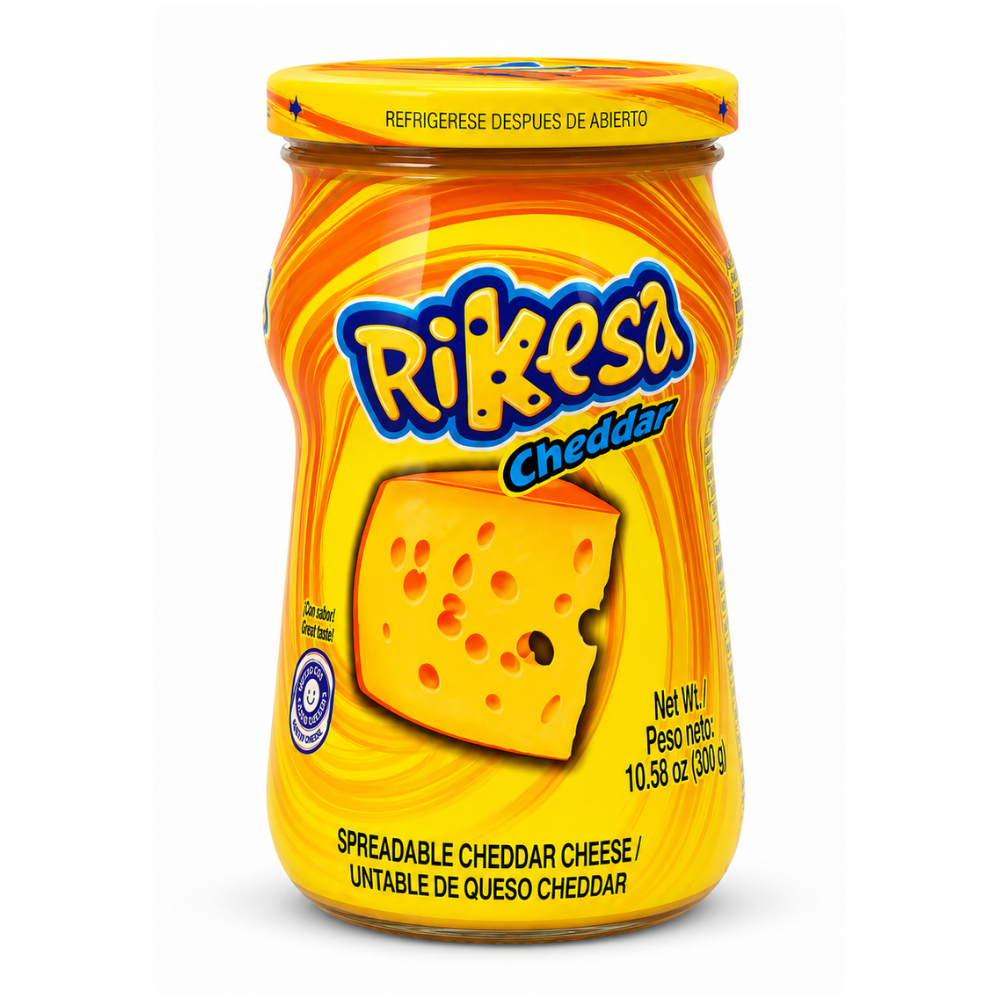 LCH0301 - Rikesa Spreadable Cheddar Cheese 12 x 300 g
