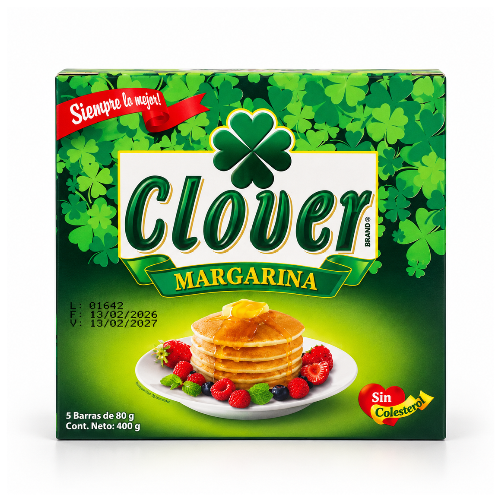 LCH08 - Clover Margarina Domestica 24 X 14.1 Oz (400g)