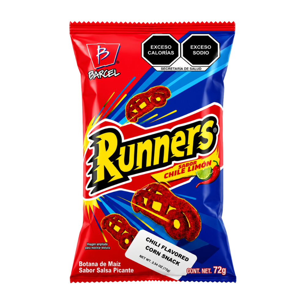 LCP02C - Barcel Runners Chile Limon 1 X 72 g (Chili Corn Snack)