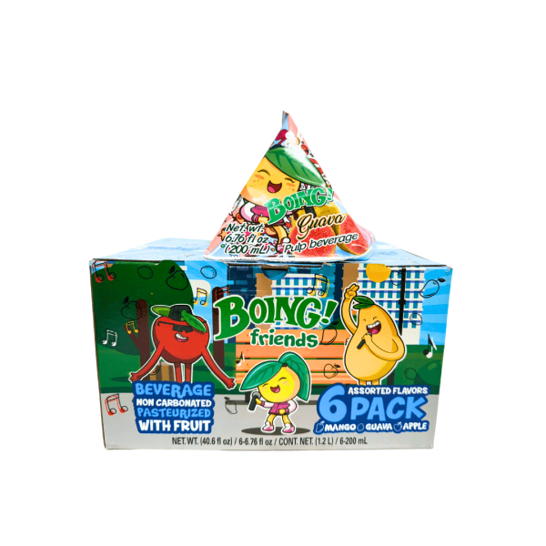 LDK18001 - Boing Friends Triangle (Mango, Apple, Guave Drink) 3 / 6 / 200 ML
