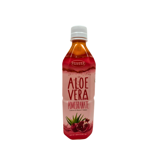 LDK29004 - VISVITA Aloe Pomogranate Drink Plastic Bottle 20 x 16.9 oz