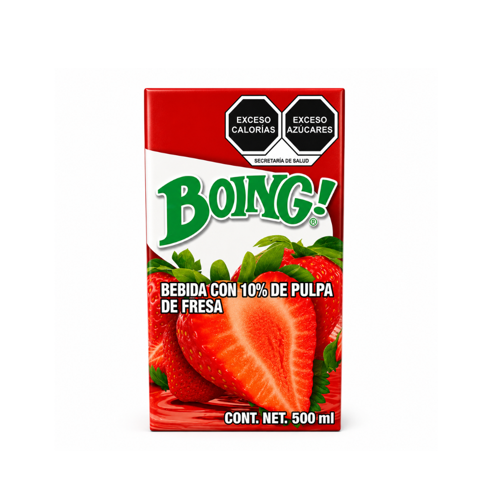 LDK11002 - Boing Fresa Strawberry Drink Tetrapack 24 x 500 ml