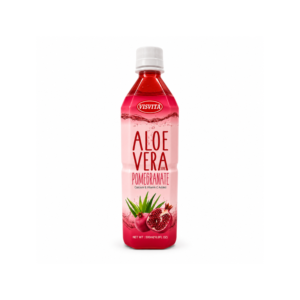LDK29004 - VISVITA Aloe Pomogranate Drink Plastic Bottle 20 x 500 ml