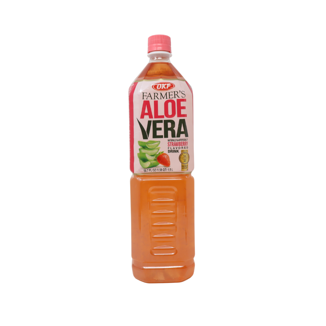 LDK300010 - OKF Aloe Vera Strawberry Drink 12 x 50.7 oz