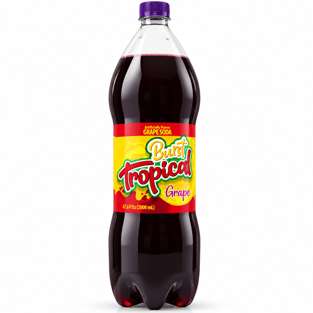 LDK3304 - Burst Tropical Soda Grape 6 X 67.6 Oz (2000 ml)