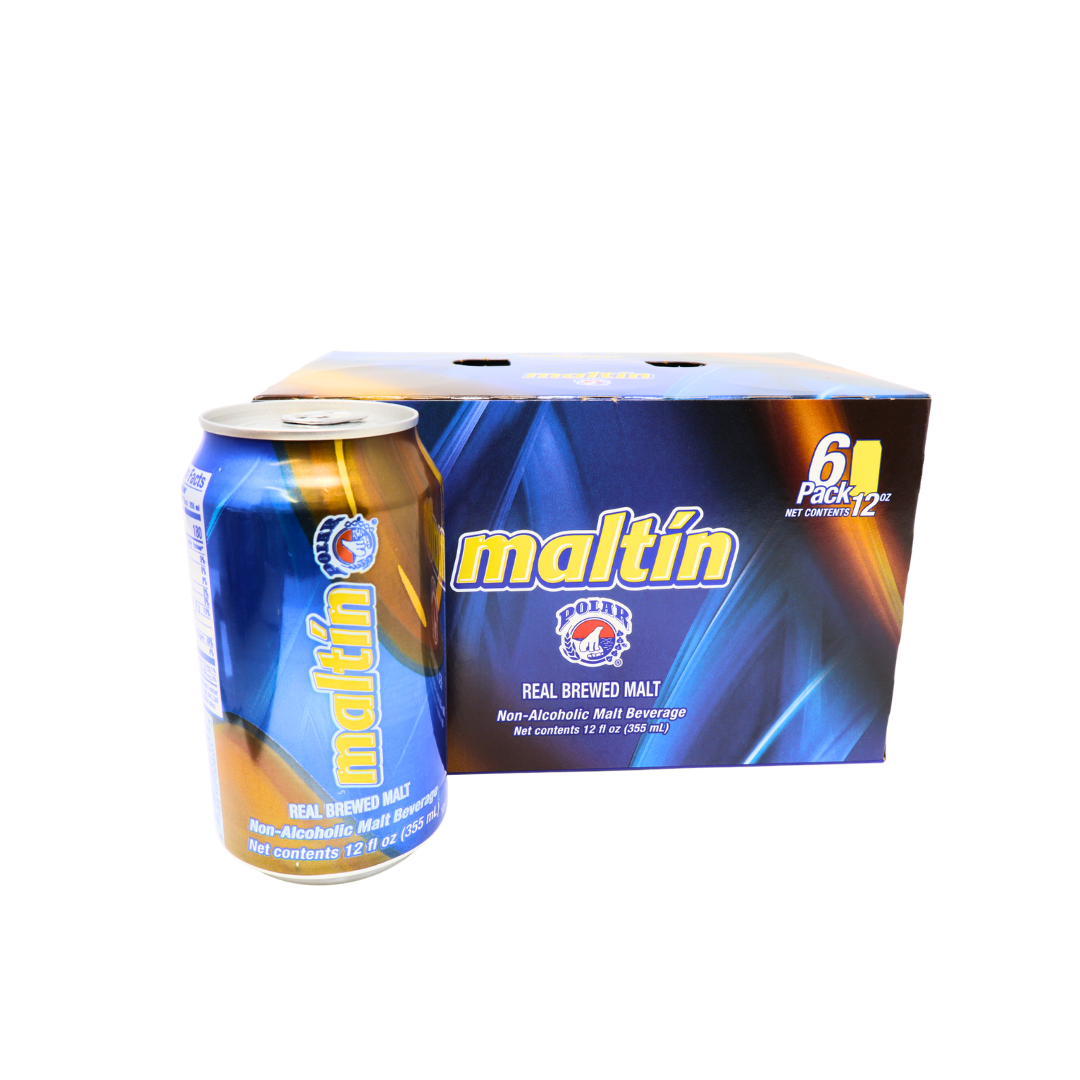 LDK25013 - Maltin Polar Non Alcoholic Real Brewed Malt ( 6 Pack ) Can 24 x 12 oz