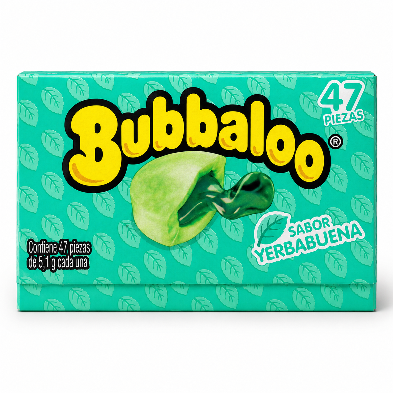 LGM0402 - Bubbaloo Yerbabuena 47 x 5.1 g