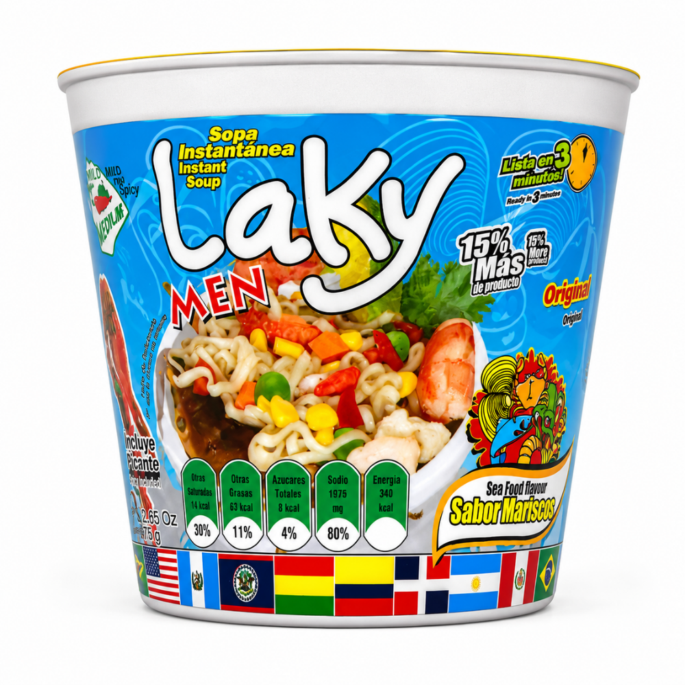 LMC0201 - Sopa Sabor Mariscos Laky 12 x 75 g
