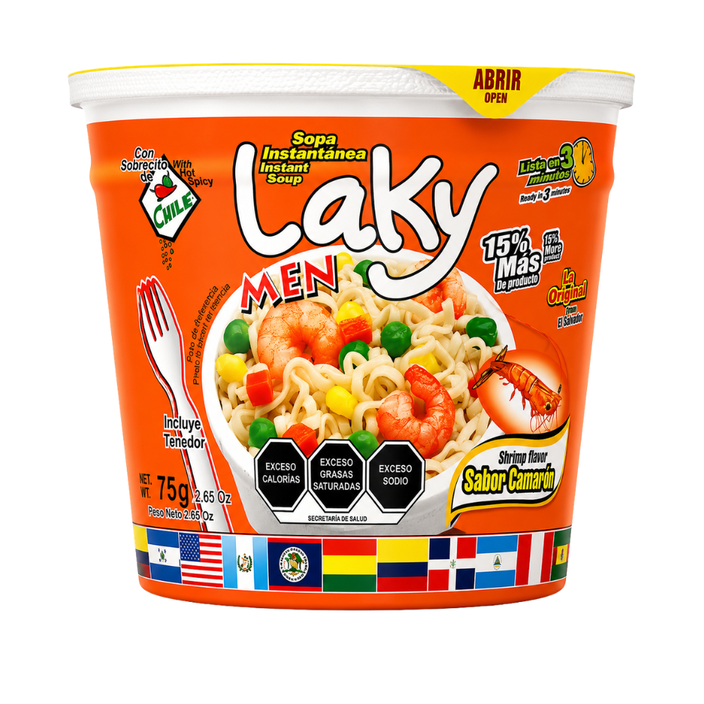 LMC0204 - Sopa de Camaron Chile Laky 12 x 75 g