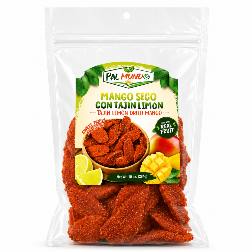 LNT0402 - PalMund Mango Seco Con Tajin Limon (Tajin Lemon Dried Mango ) 16 x 10 Oz