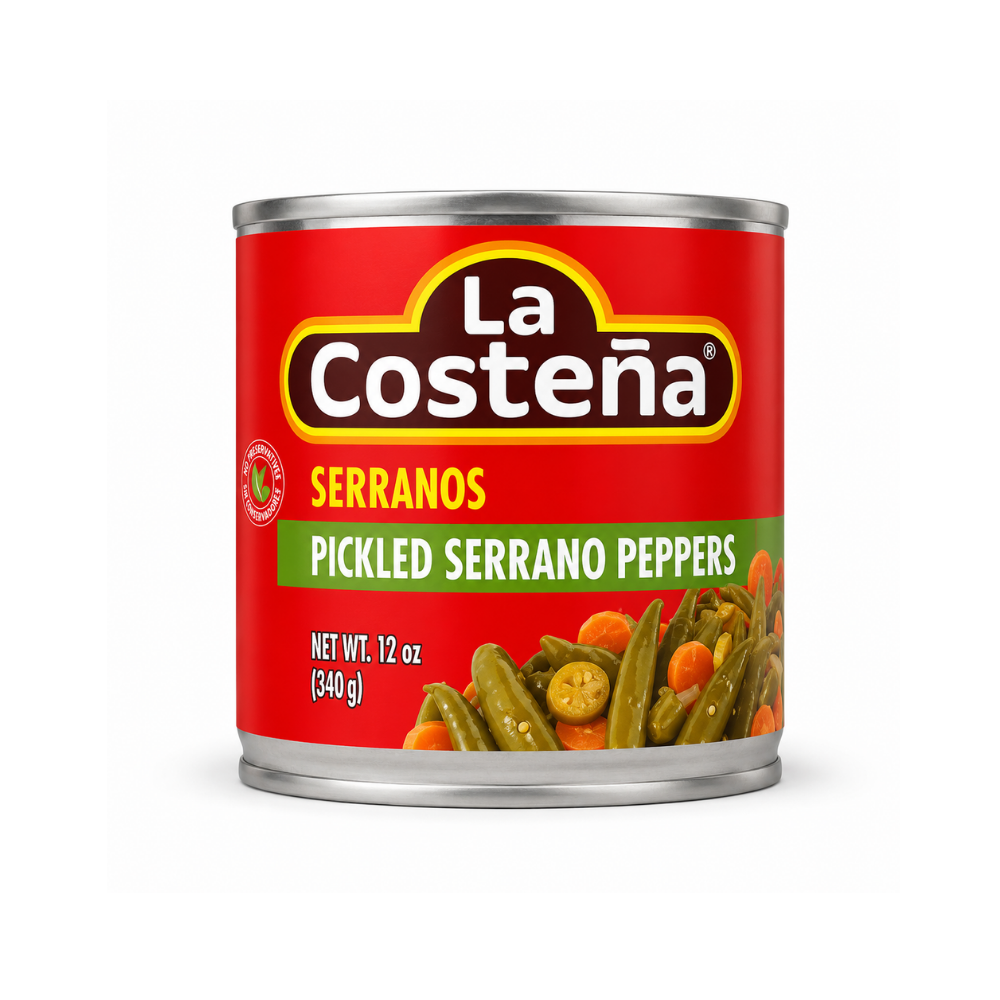 LPK0106 - La Costena Serranos Pepper 12 X 12 oz (340g)