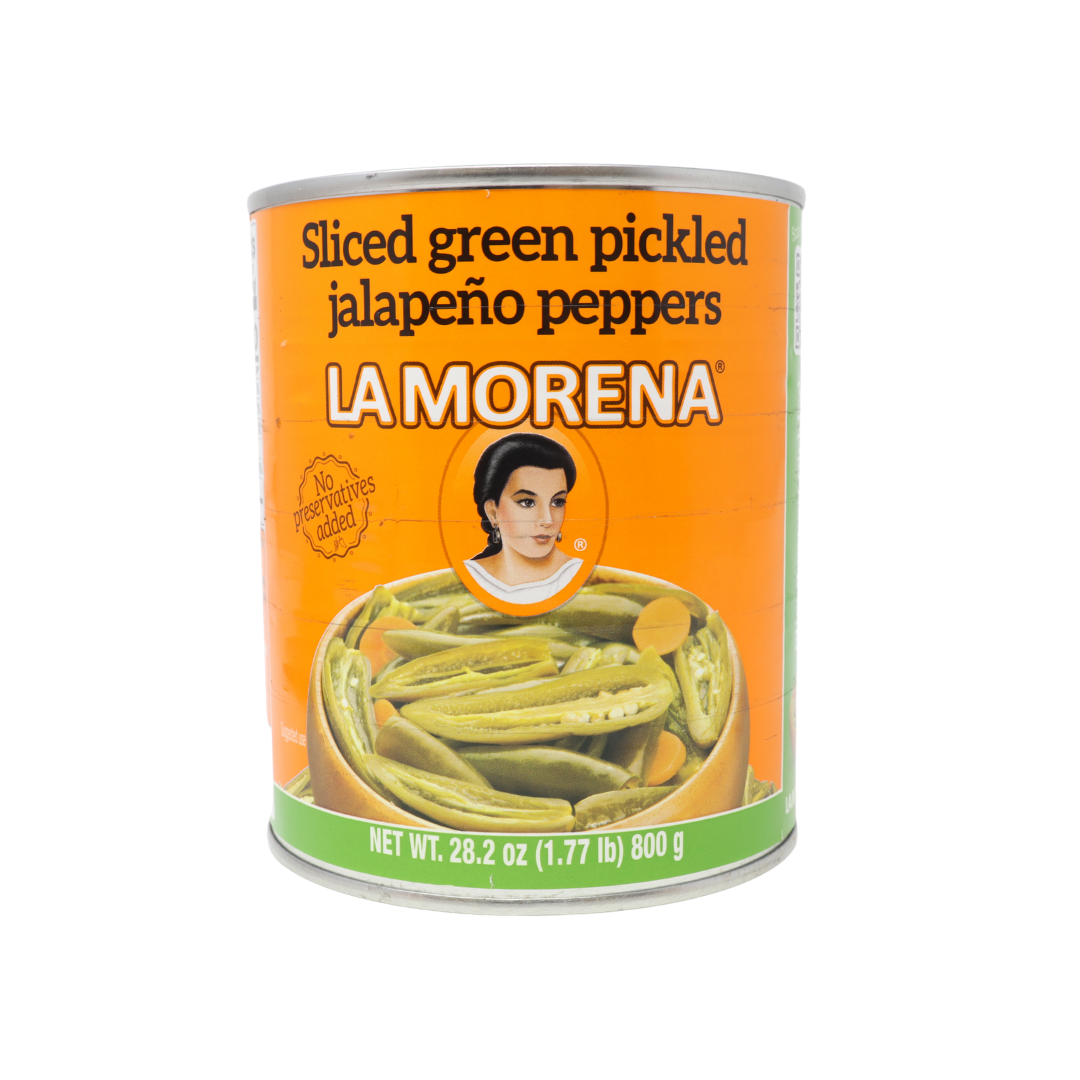 LPK0111 - La Morena Sliced Green Pickled 12 x 28.2 oz