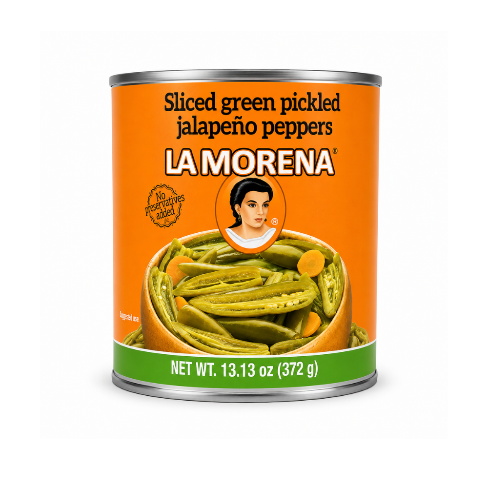 LPK0112 - La Morena Sliced Green Pickled 12 x 13.1 oz (372g)