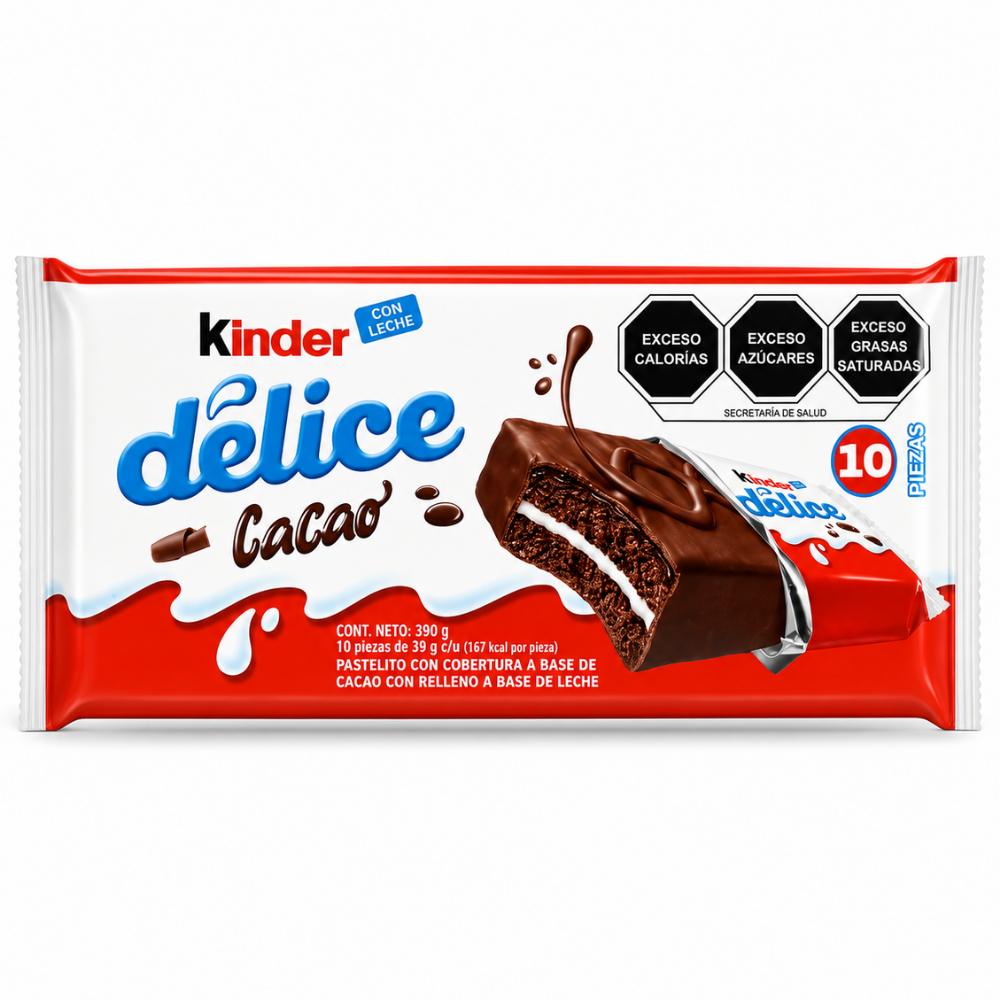 LSW02 - Kinder Delice Cacao Chocolate) 14 x 390 g