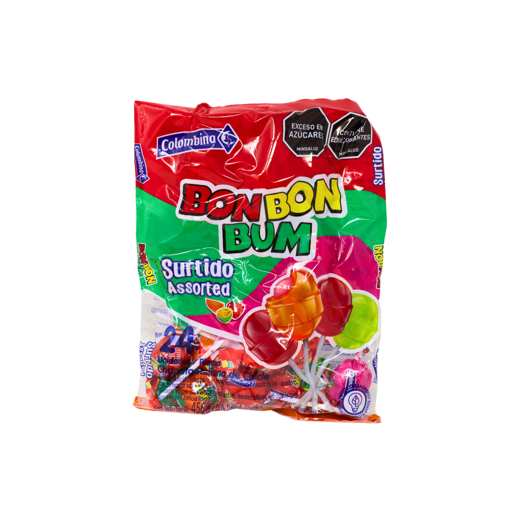 LSW1006 - Colombina BON BON BUM Surtido Assorted 15 Bags (24/456 gr)