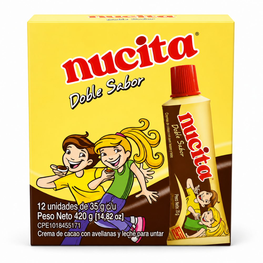 LSW2201 - Nucita de Tubito Doble Sabor 12 x 35 g