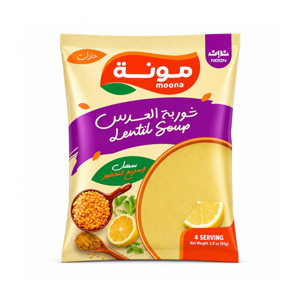 MC10G - Moona Lentil Soup 12 x 3 oz (85g)