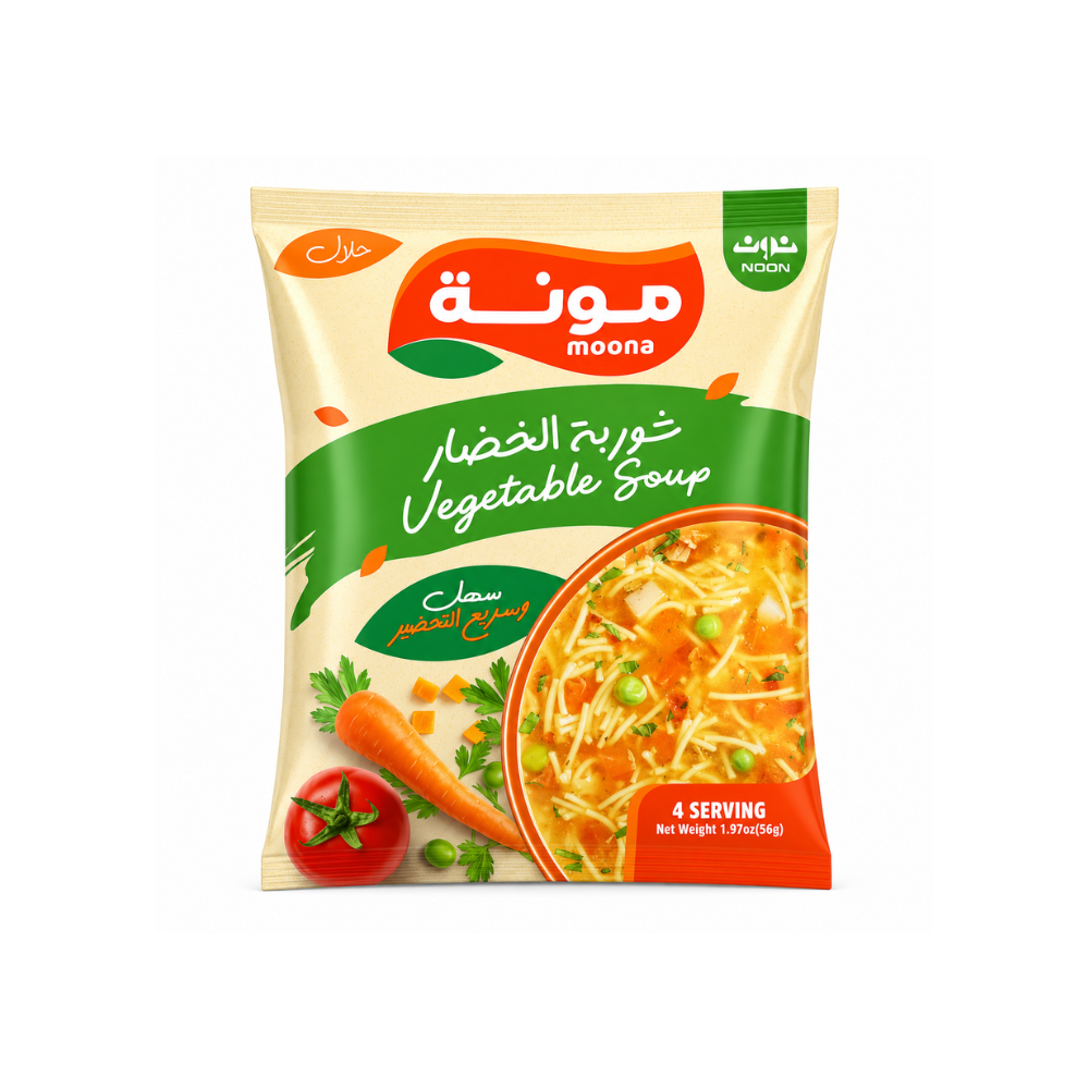 MC10H - Moona Vegetable Soup 12 x 1.97 oz (56g)