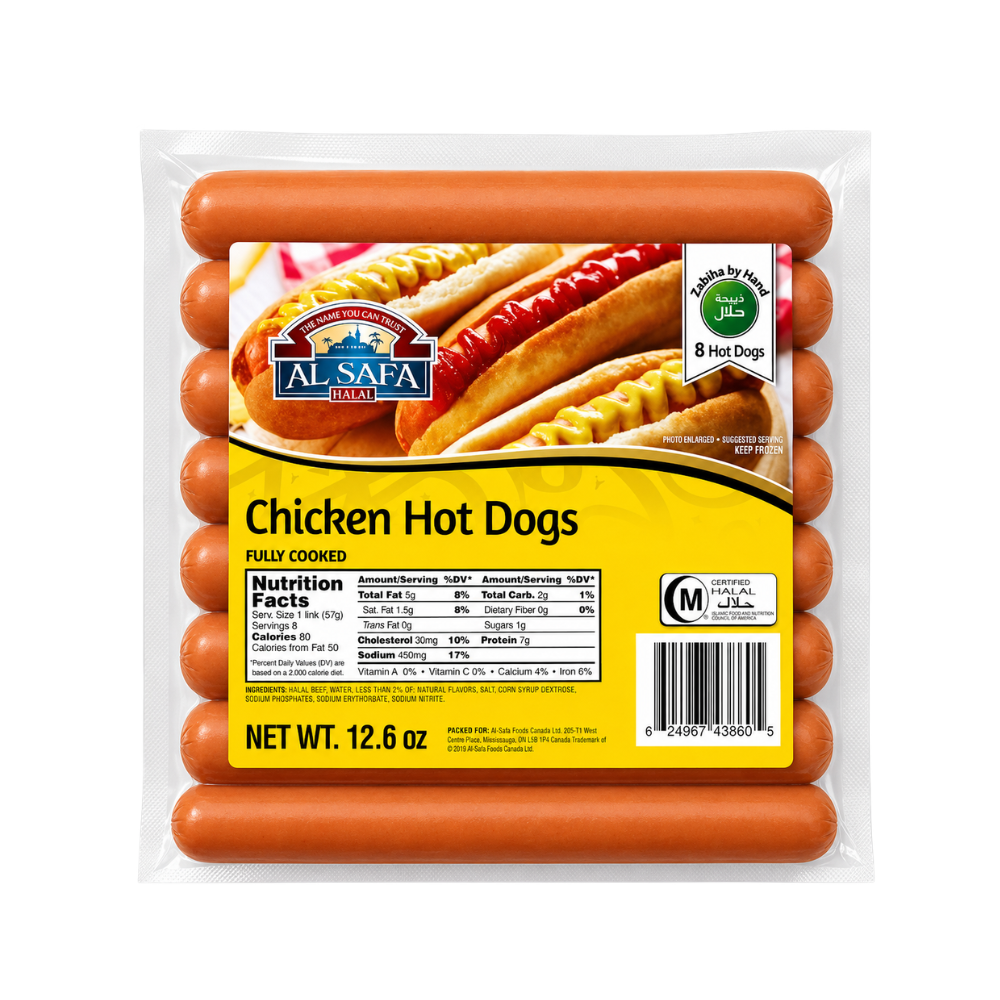 MF19G – Al Safa Chicken Hotdogs 16×12.6oz