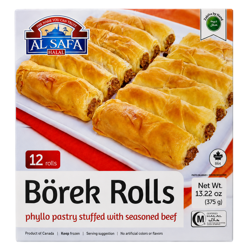 MF24K - Al Safa Borek Rolls Seasoned Beef 12 x 13.22oz