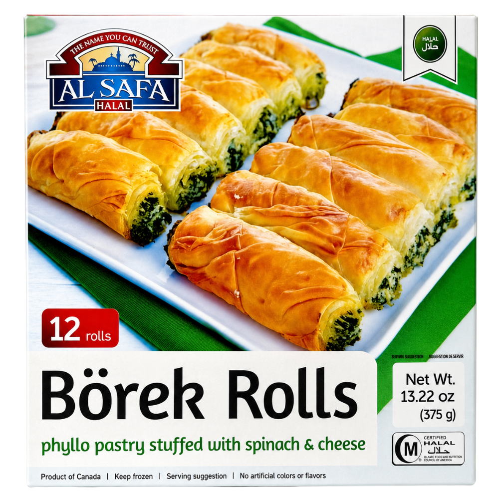MF24L - AL Safa Spinach & Cheese Borek Rolls 12 x 13.22oz (20005)